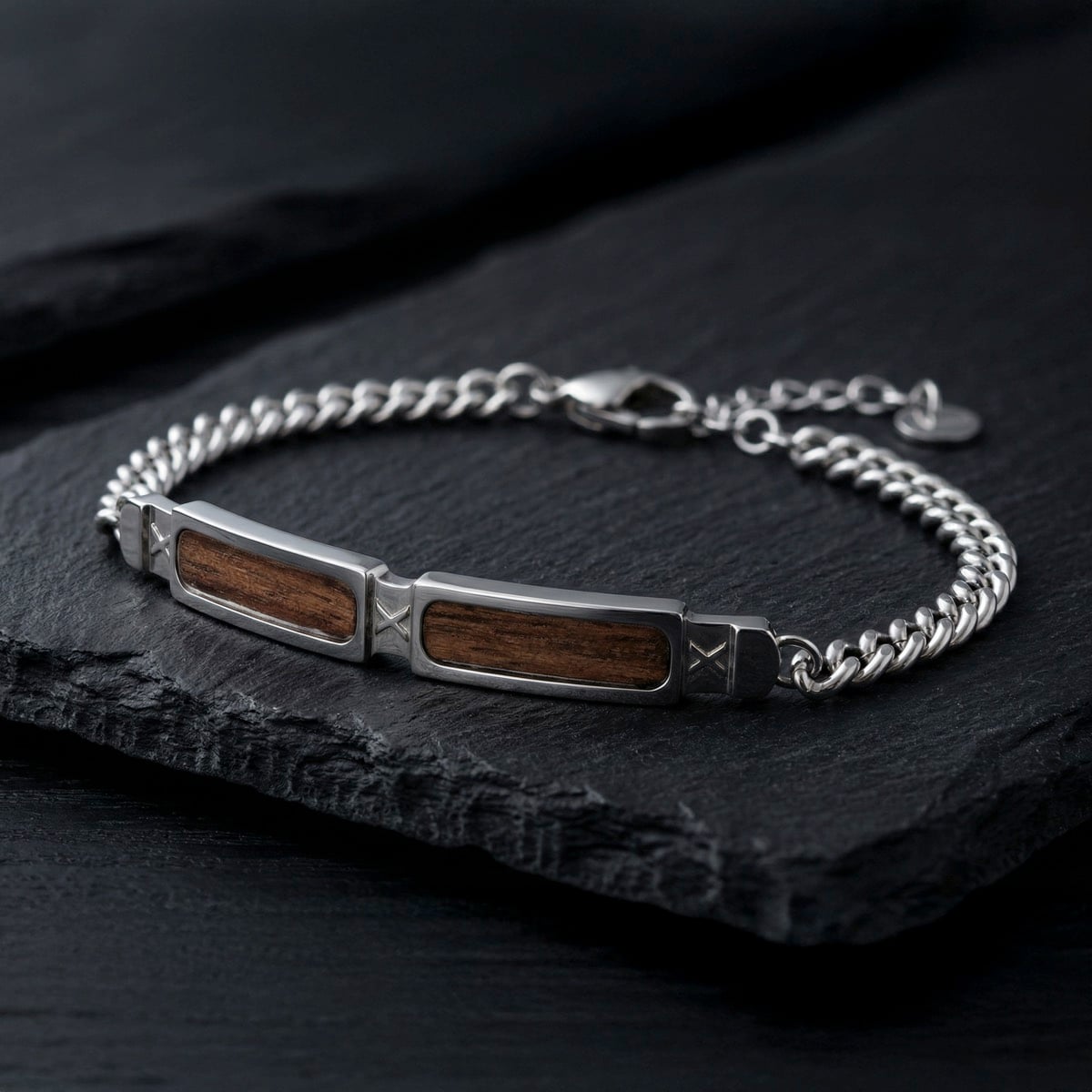 Campania Armband (Walnuss/Silber)