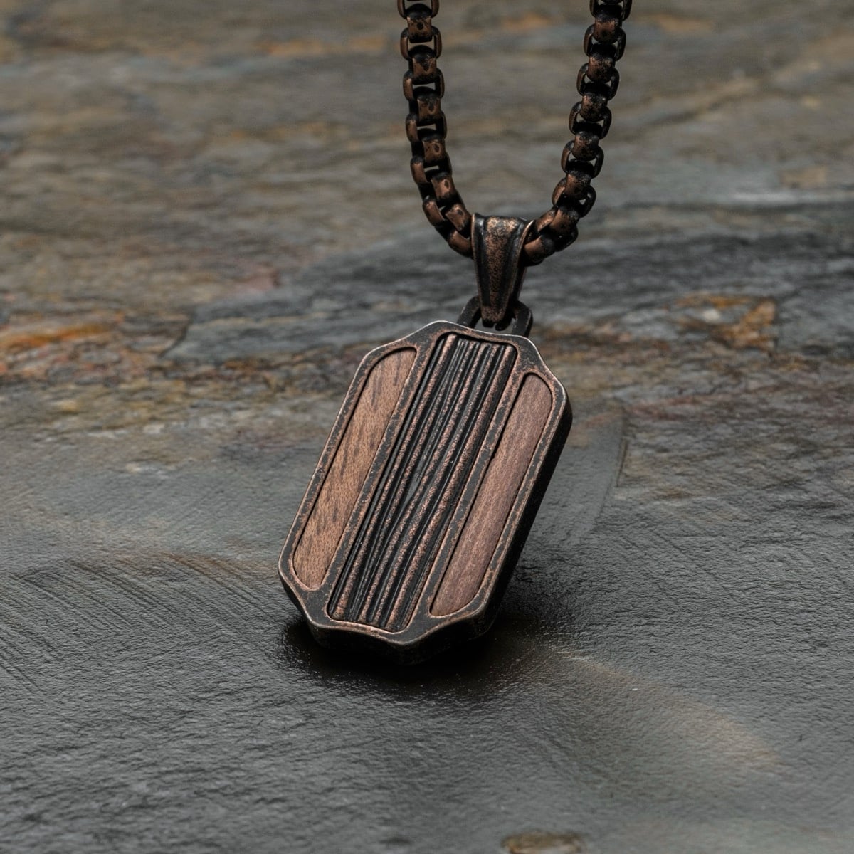 Collana Marked (Noce/Rame)