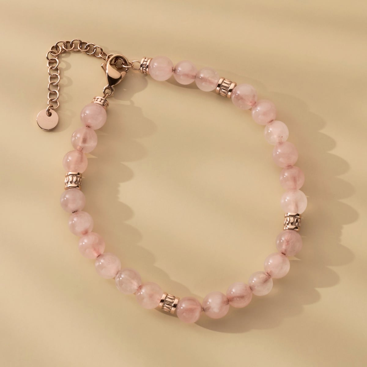 Bracciale Fireworks (Quarzo Rosa/Oro Rosa)