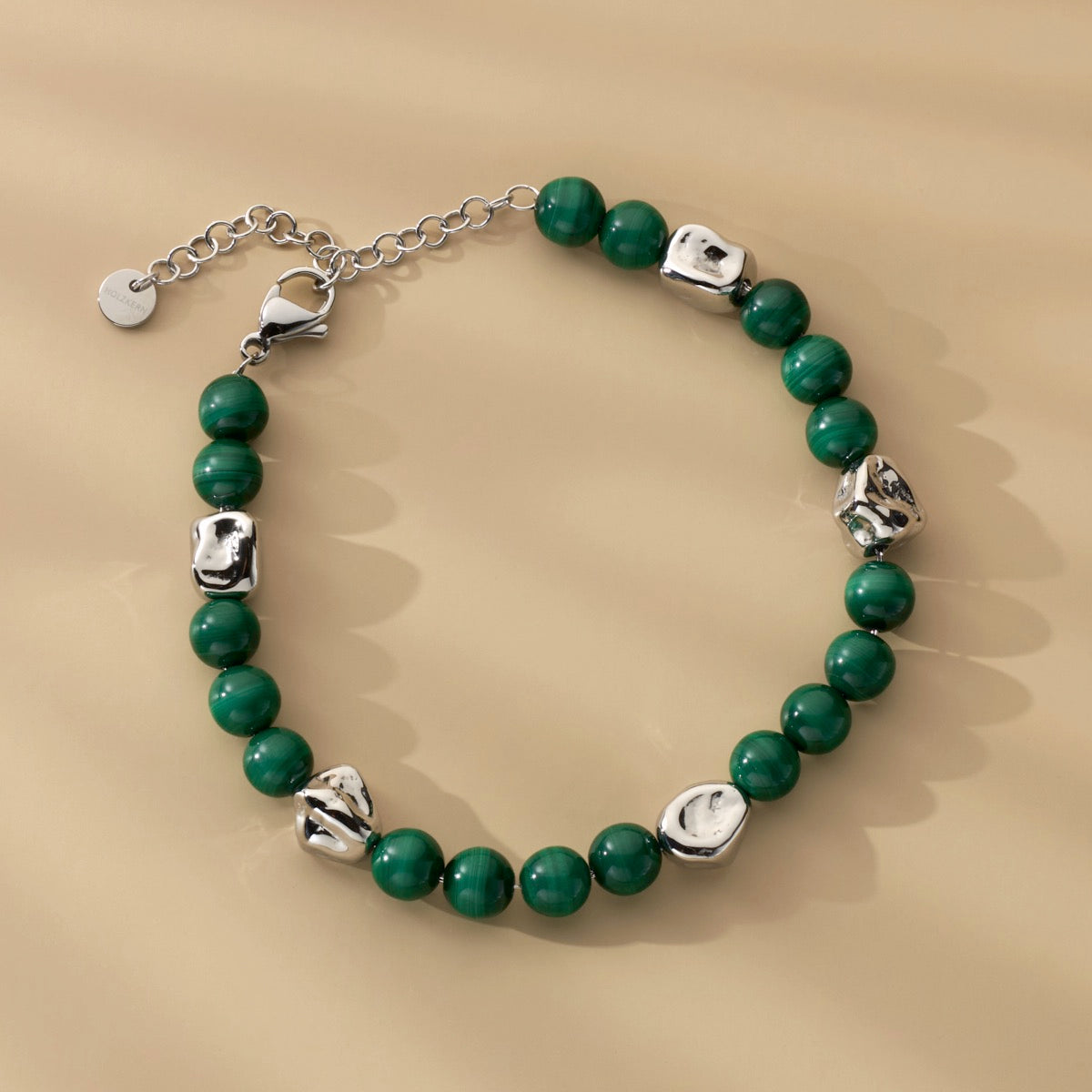 Bracciale Fireworks (Malachite/Argento)