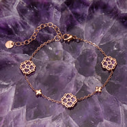 Cinturino Midsommar (ametista/oro rosa)