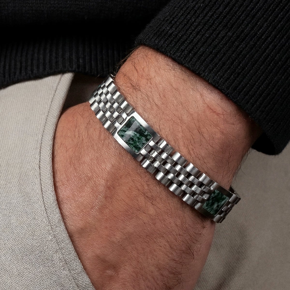 Pentachord (Grüner Marmor/Silber)