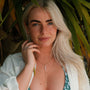 Collana "Collana di estate" con perle e zirconi, caratterizzata da uno stile delicato ed elegante.