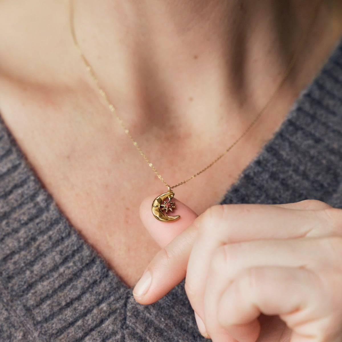 Collana Newmoon (Arenaria/Oro)