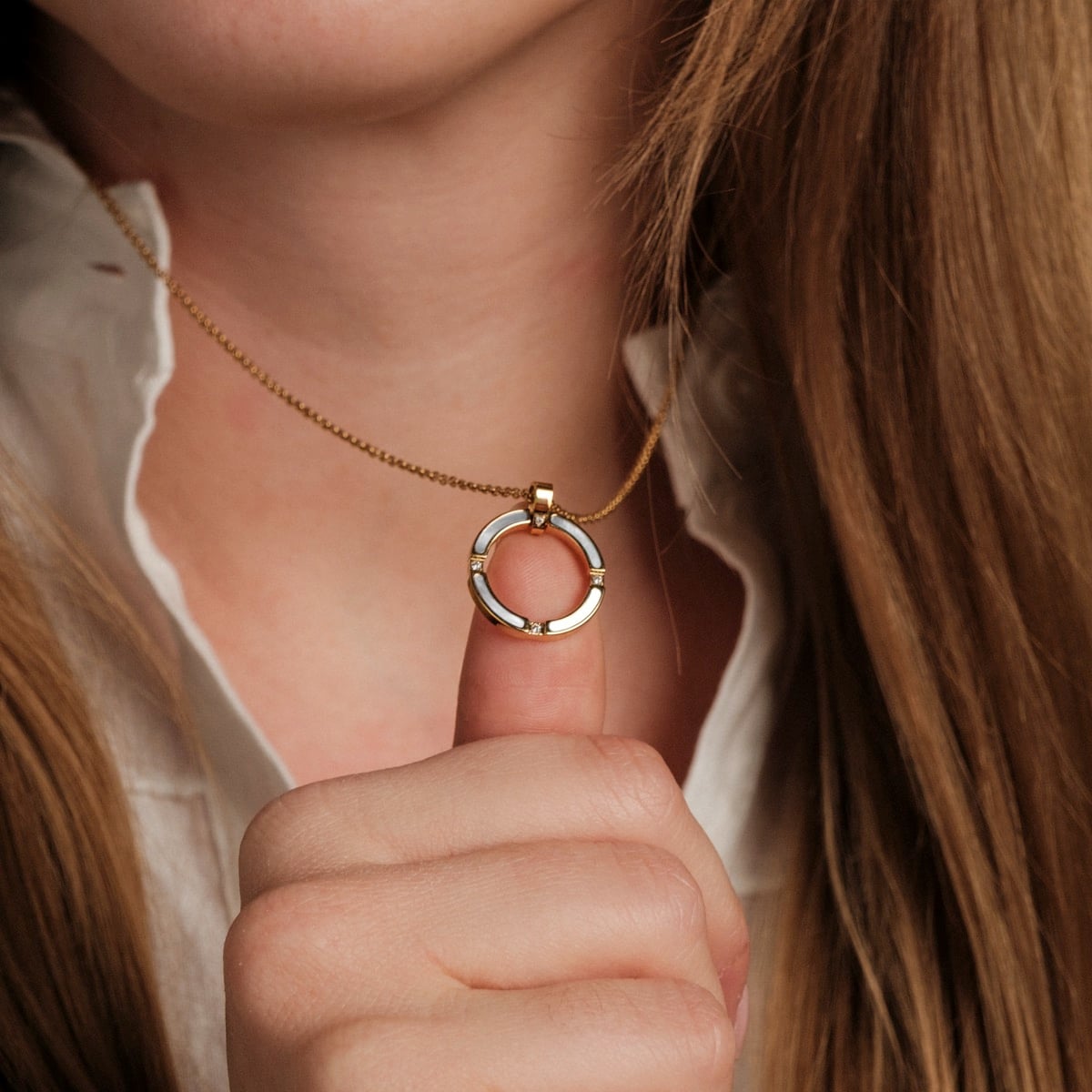 Collana Campania (Madreperla/Oro)