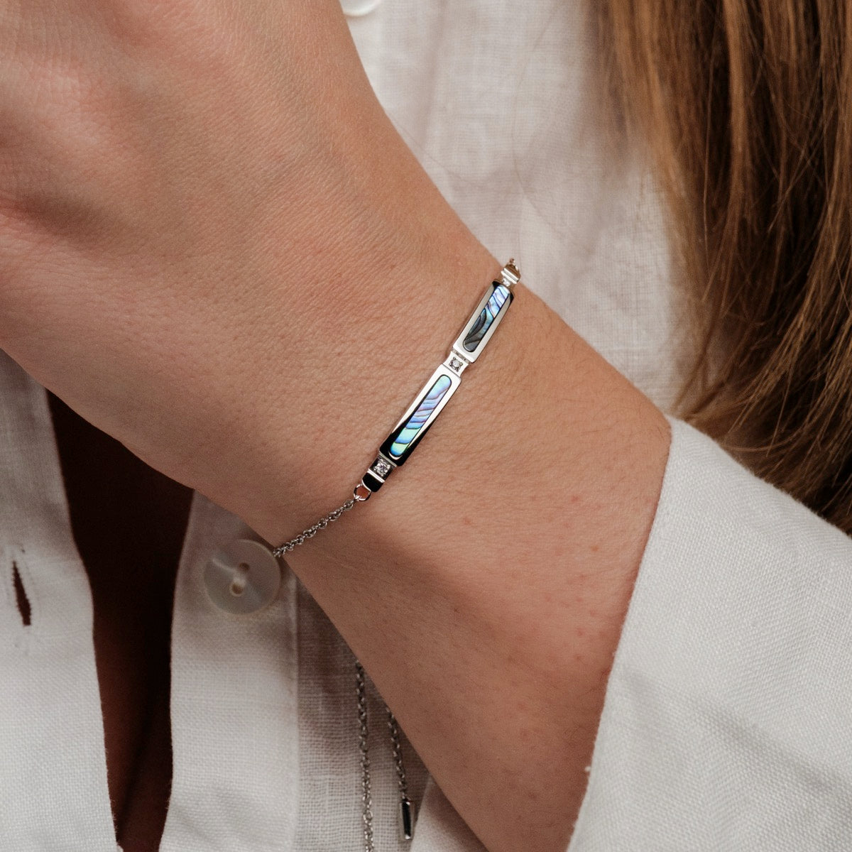 Bracciale Campania (Abalone/Argento)