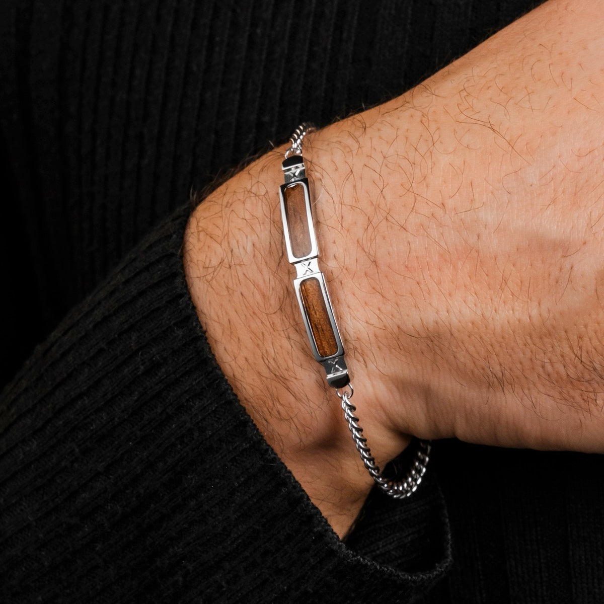 Campania Armband (Walnuss/Silber)