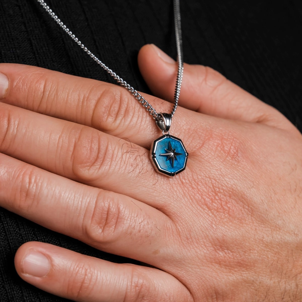 Collana Polarstar (Apatite/Argento)