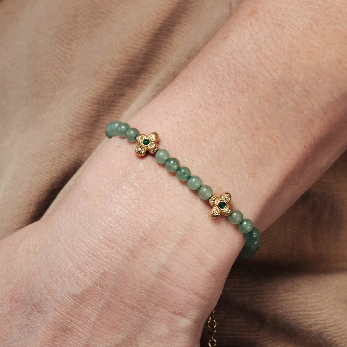 Bracciale Fireworks (Avventurina/Oro) I