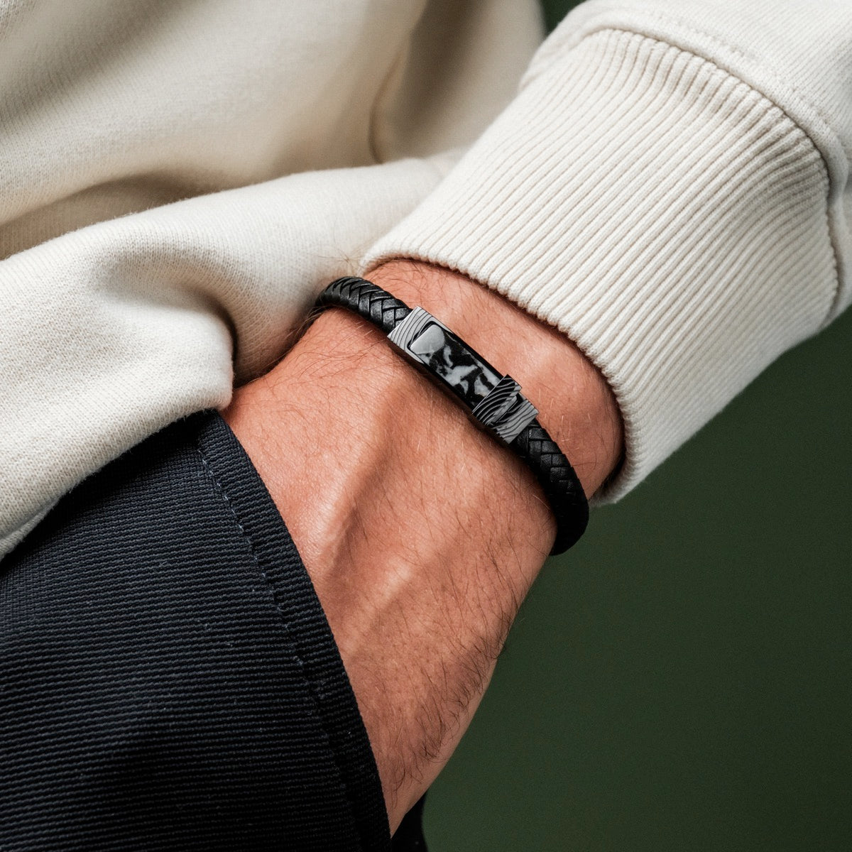 Bracciale Wildrider (Agata/Nero)