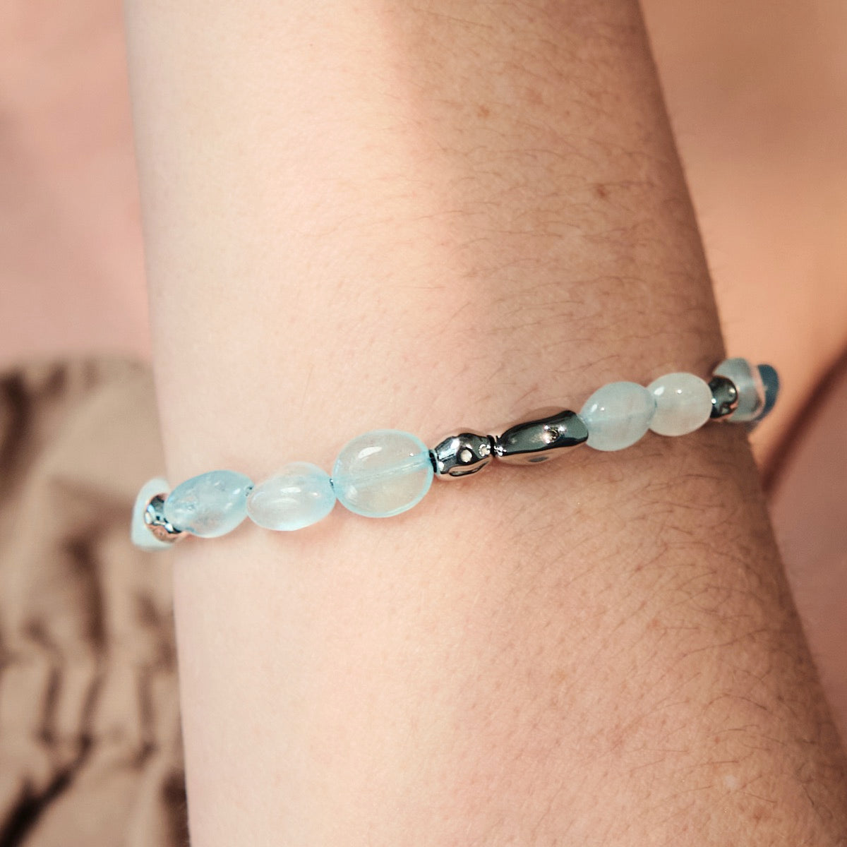Bracciale Fireworks (Acquamarina/Argento)