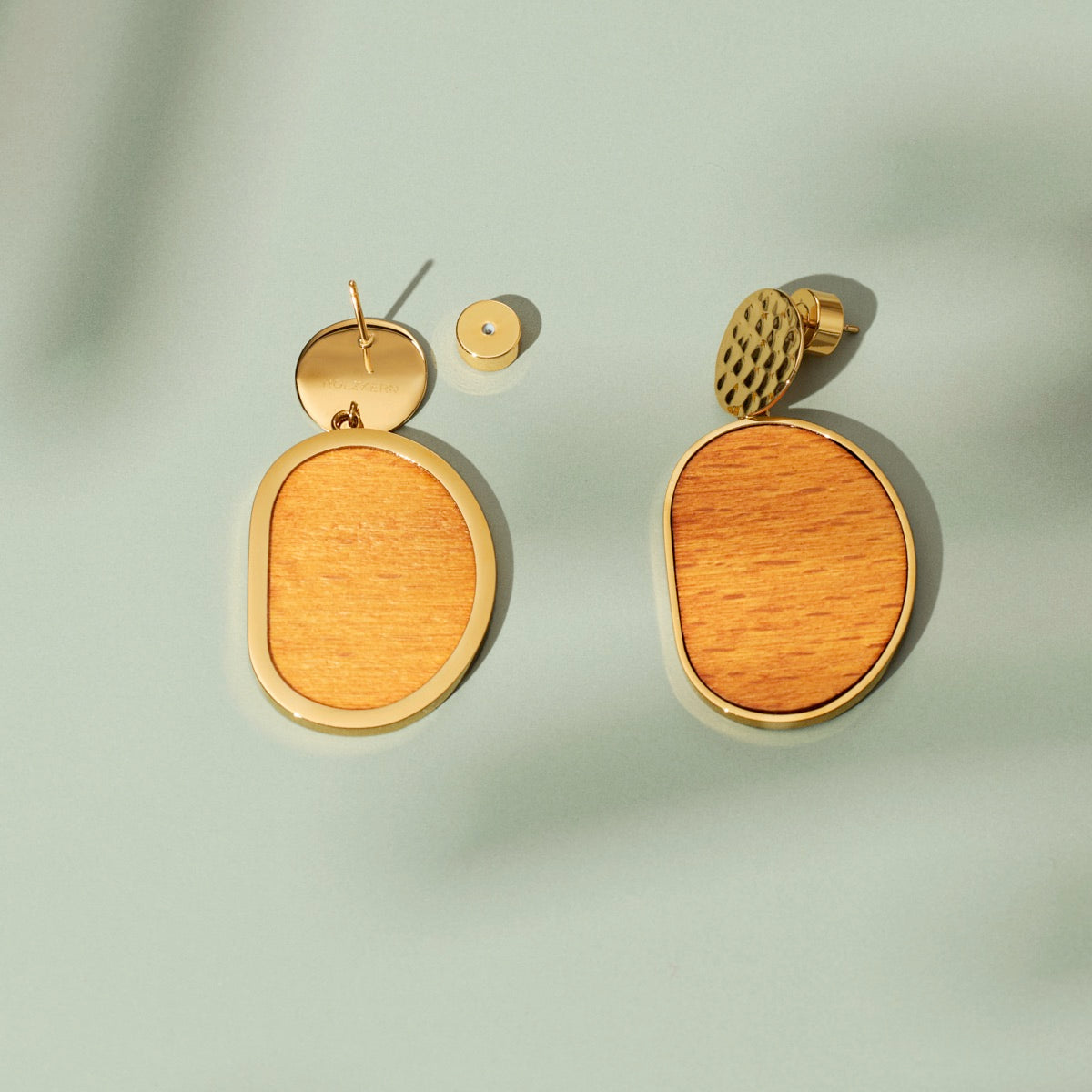 Orecchini Sequoia (Noce/Oro) I