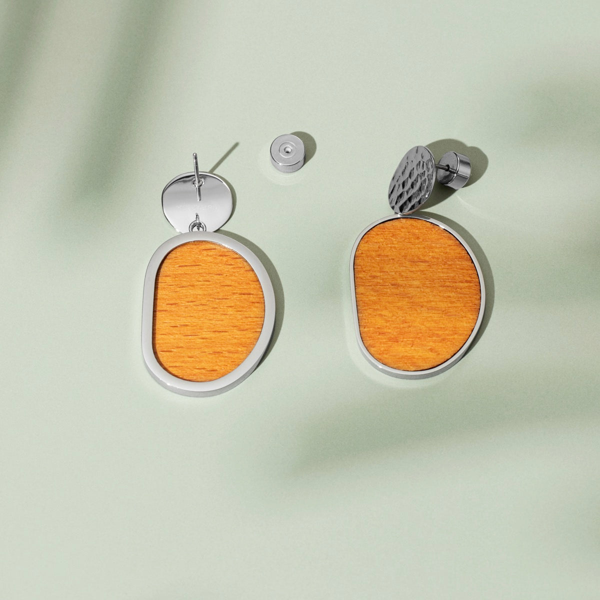 Orecchini Sequoia (Noce/Argento)