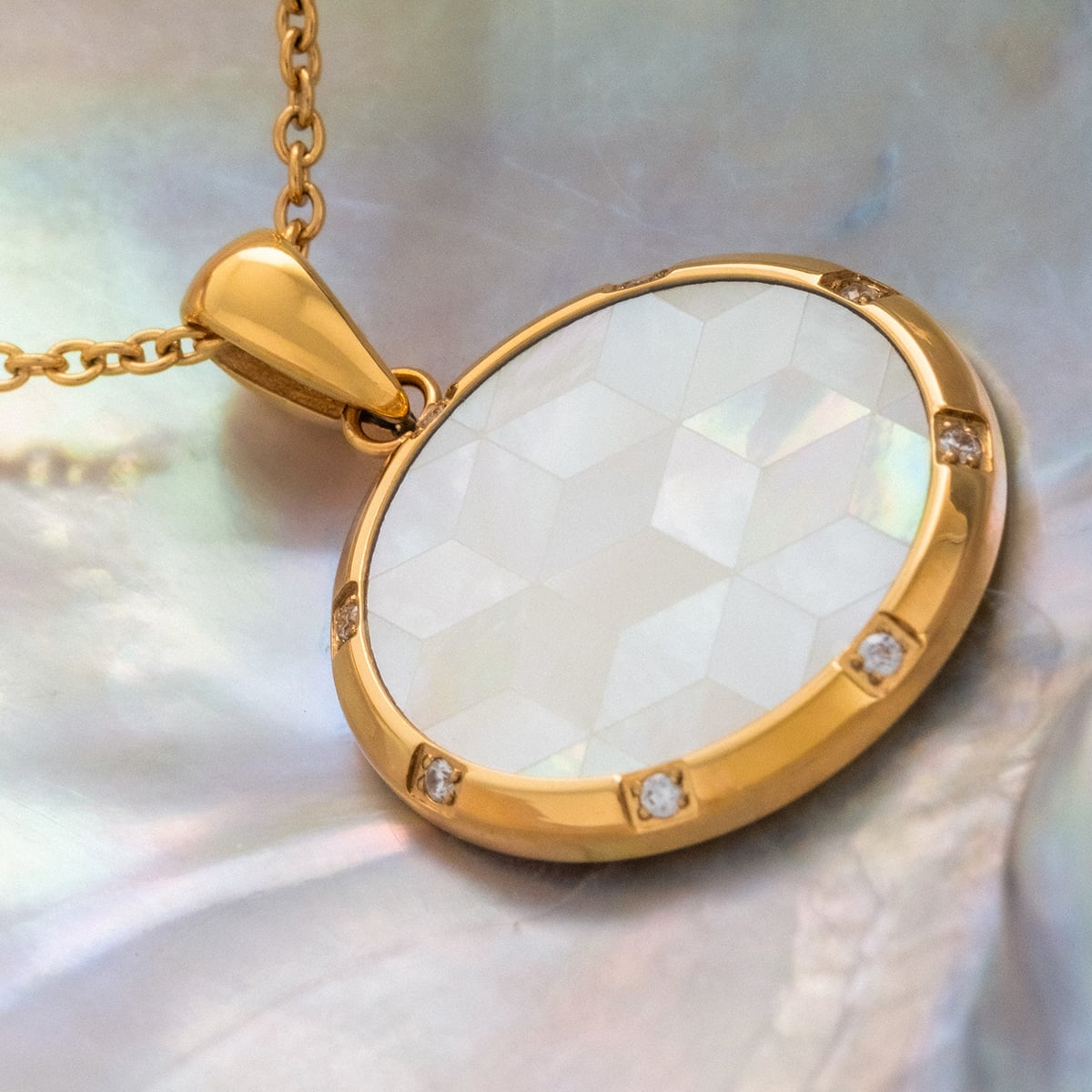Collana Soulgaze (Madreperla/Oro)