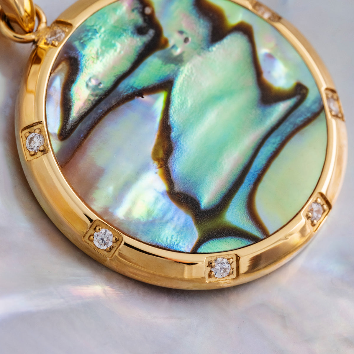 Collana Soulgaze (Abalone/Oro)