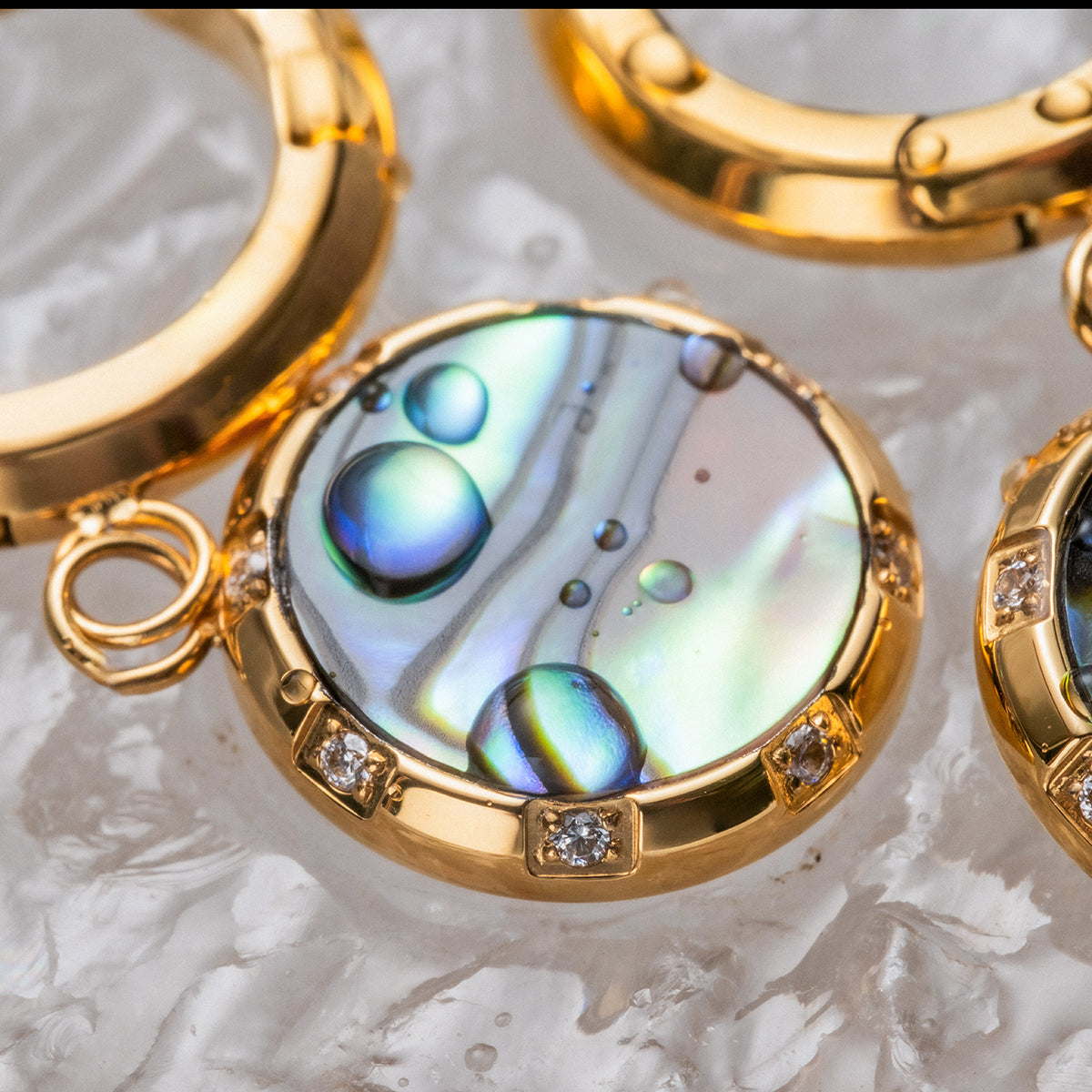 Soulgaze Ohrringe (Abalone/Gold)
