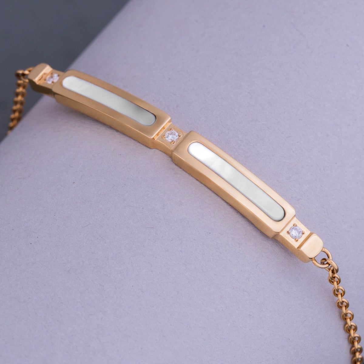 Campania Armband (Perlmutt/Gold)