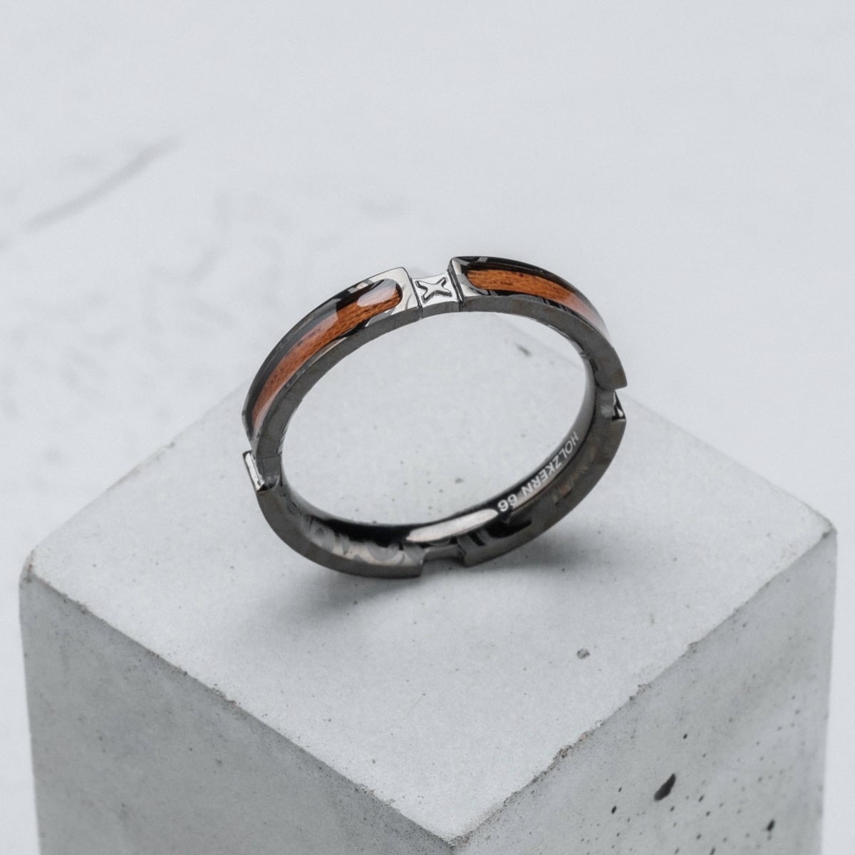 Campania Ring (Koa/Dunkelgrau)