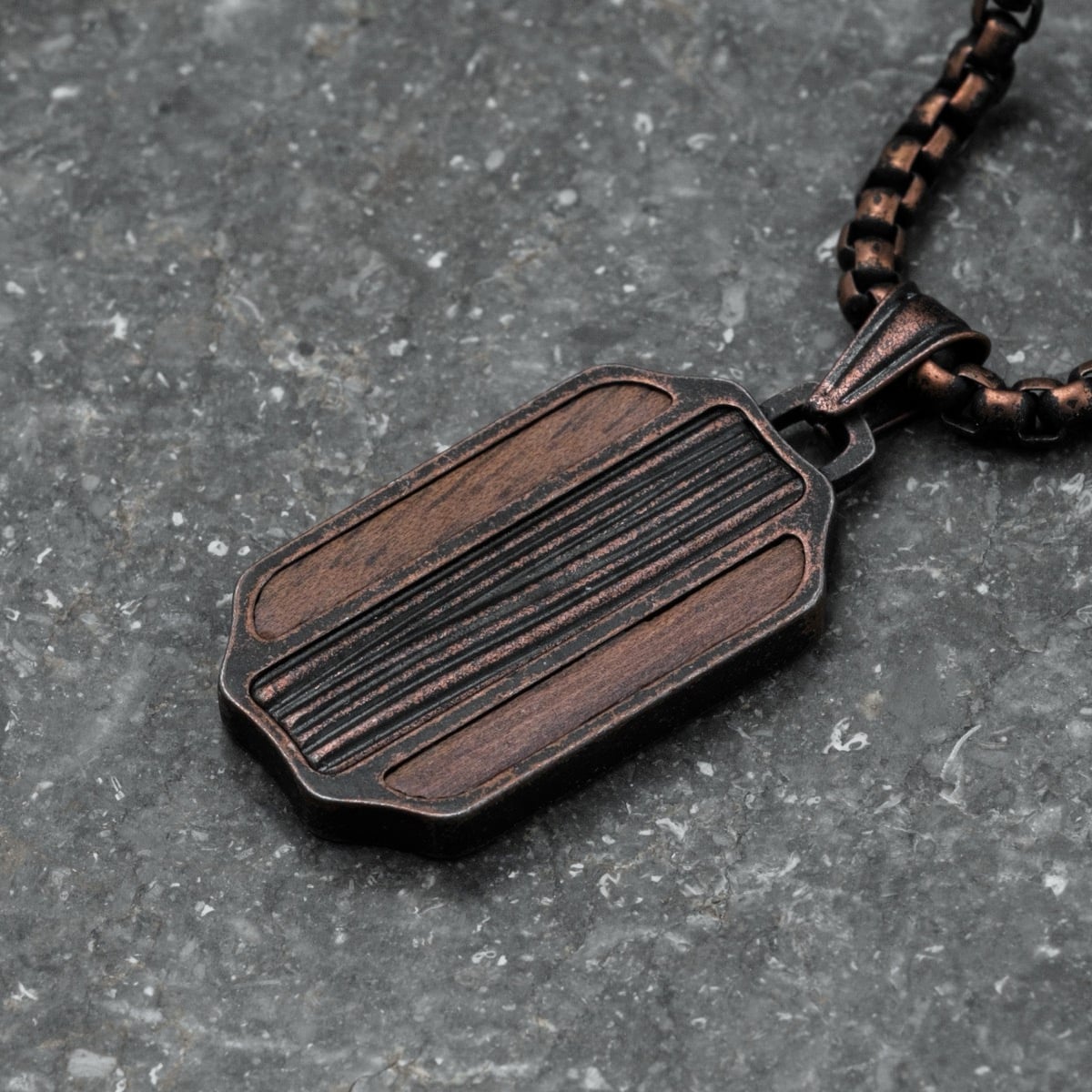Collana Marked (Noce/Rame)