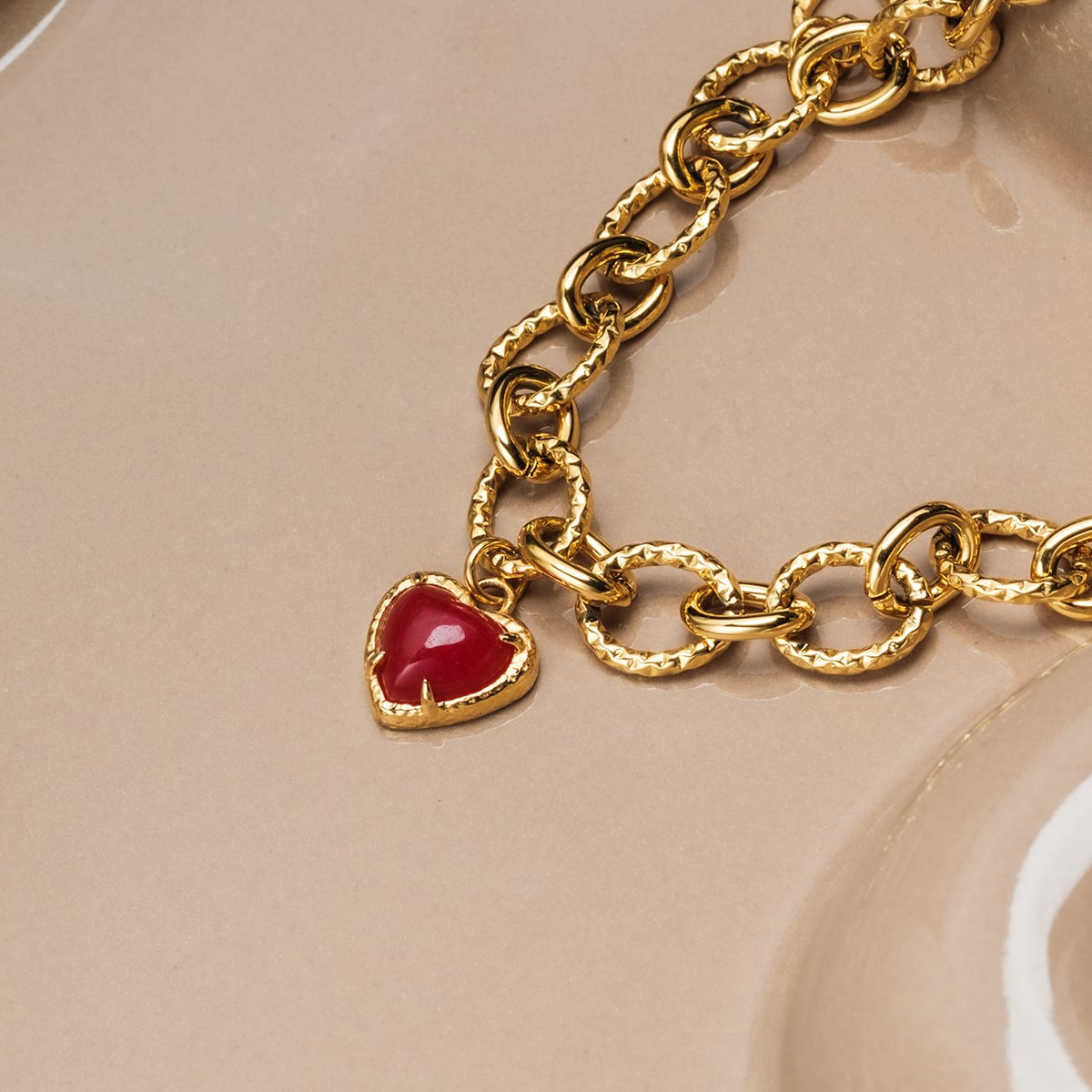 Amorance Armband (Chalcedon/Gold)