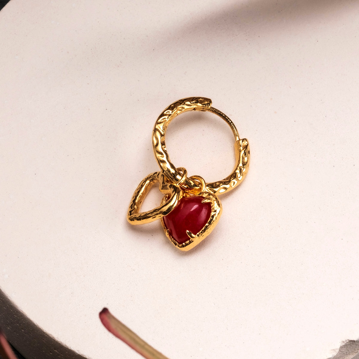 Amorance Ohrringe (Chalcedon/Gold)