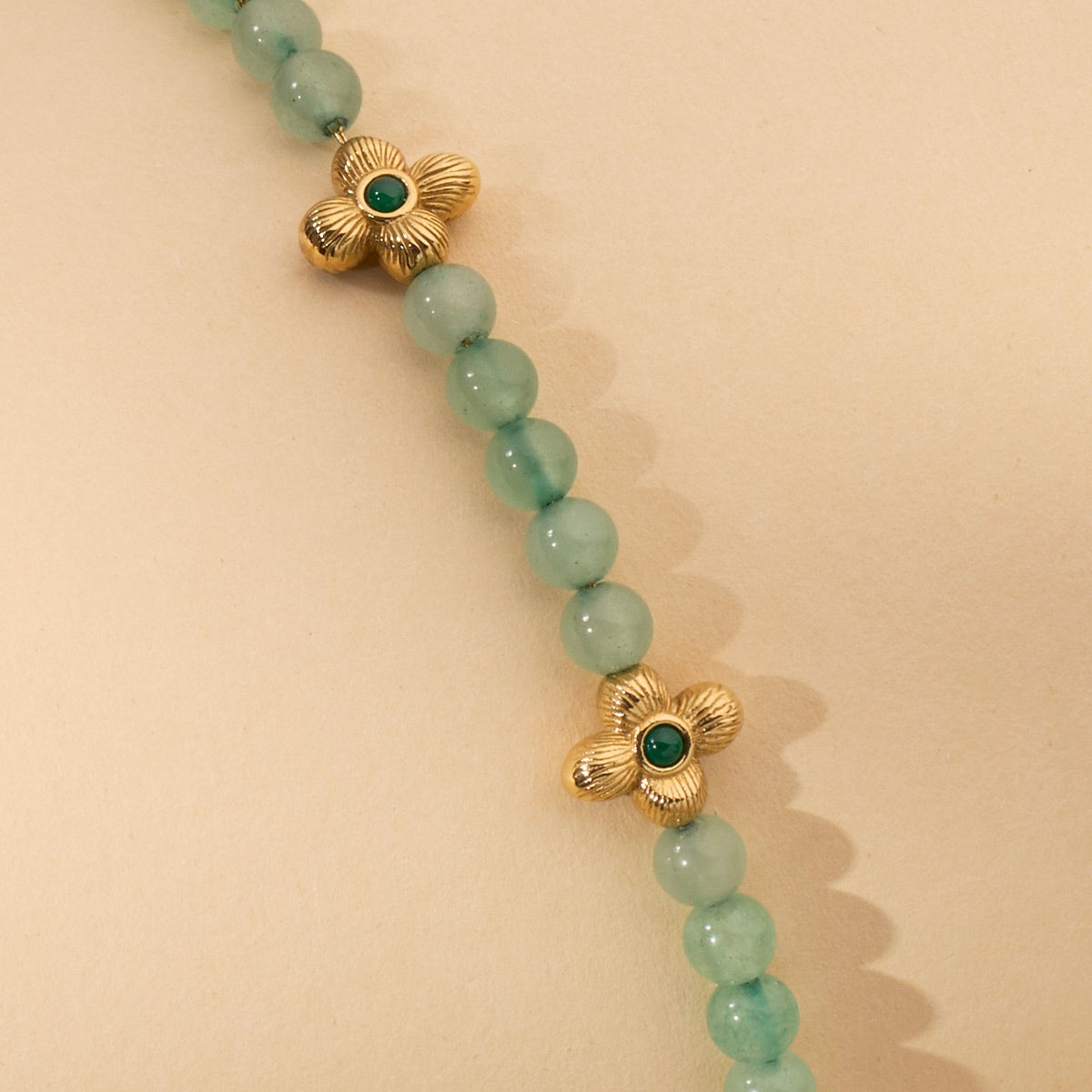 Fireworks Armband (Aventurin/Gold) I