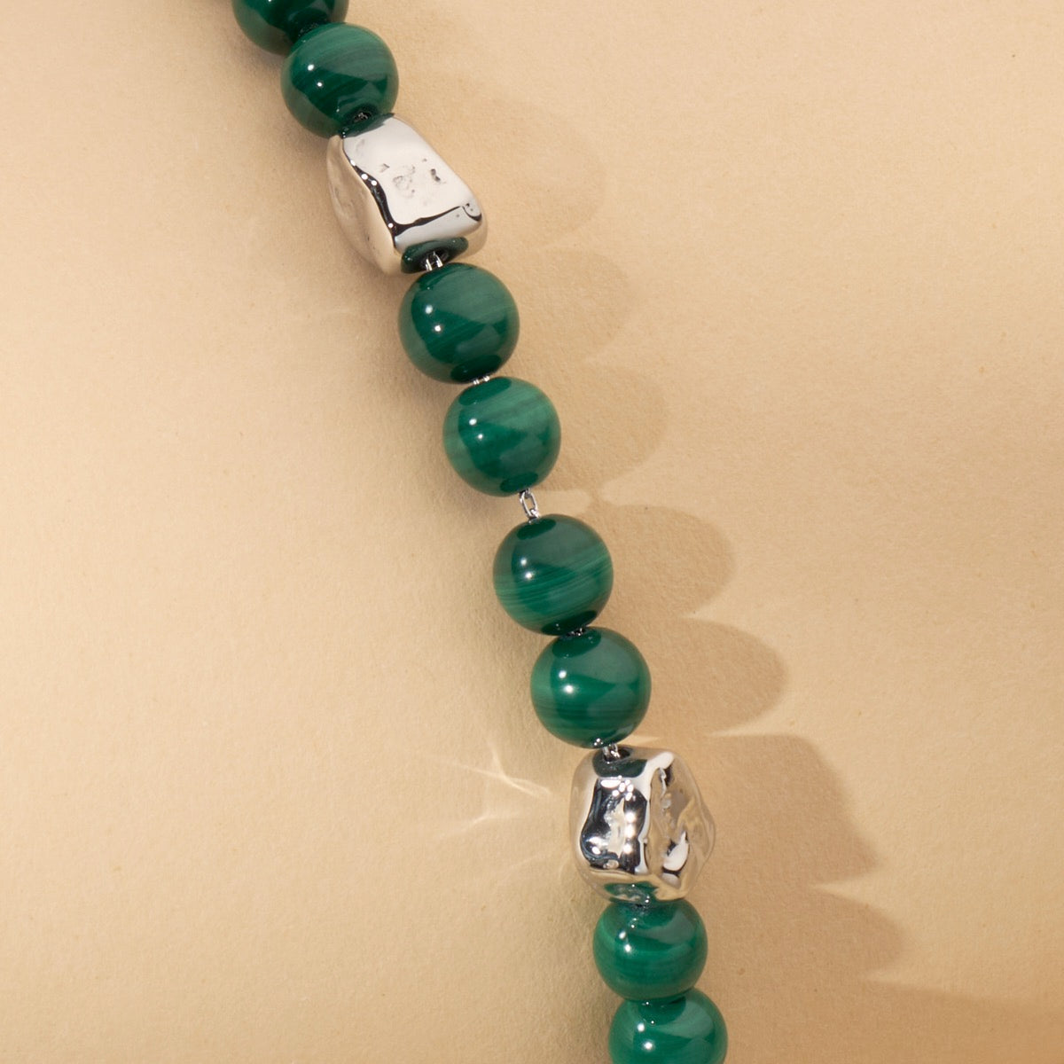 Bracciale Fireworks (Malachite/Argento)
