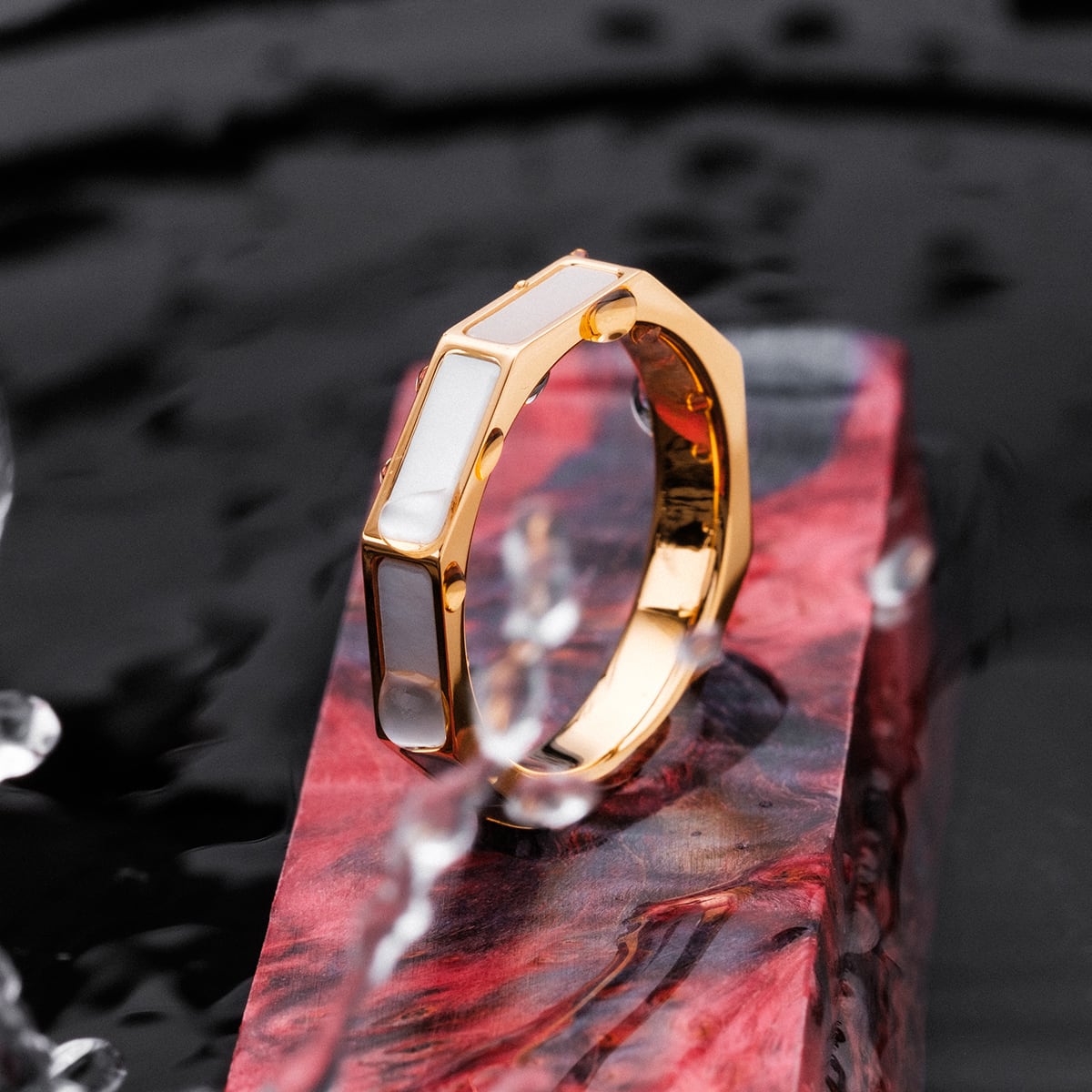 Supremum Ring (Perlmutt/Gold)