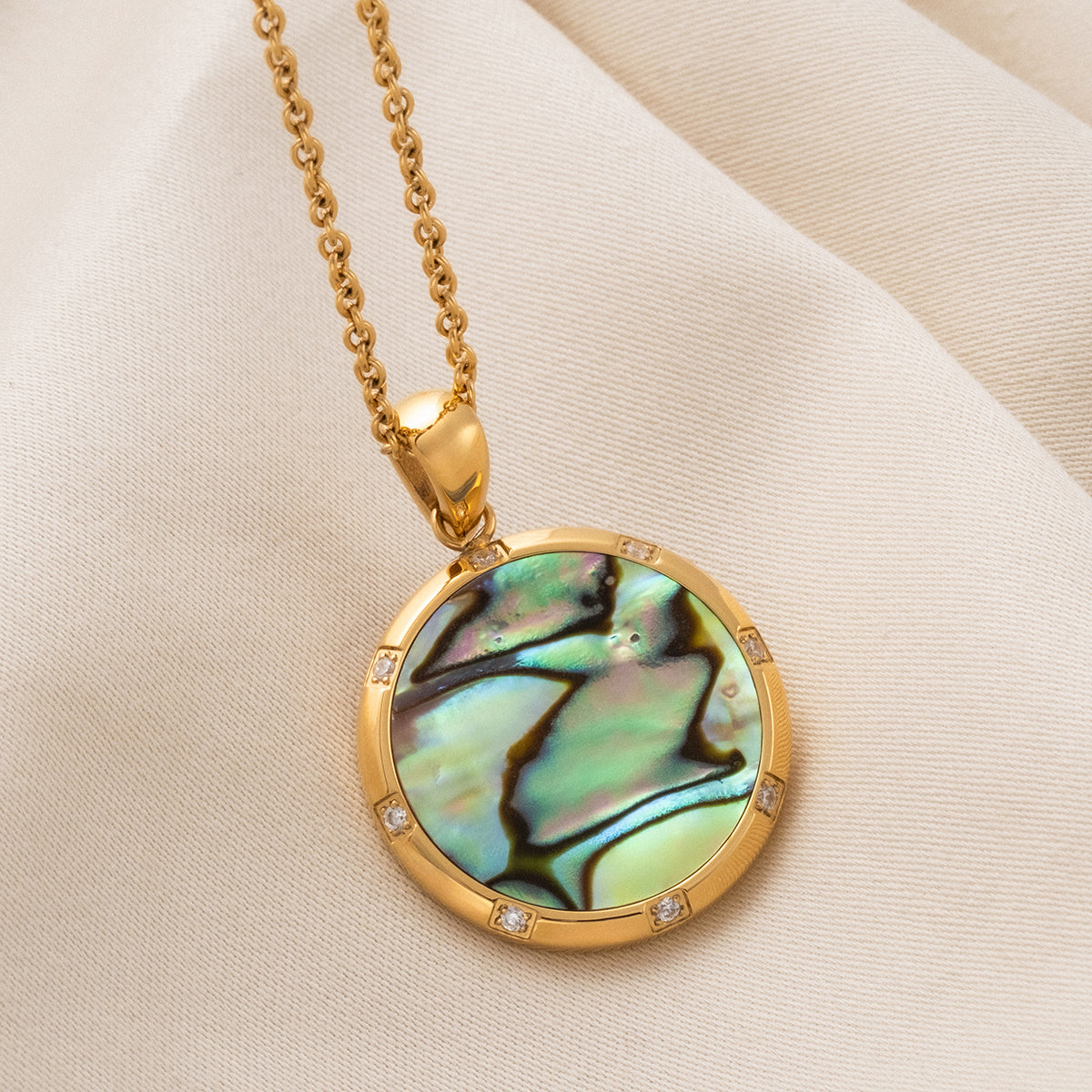 Collana Soulgaze (Abalone/Oro)