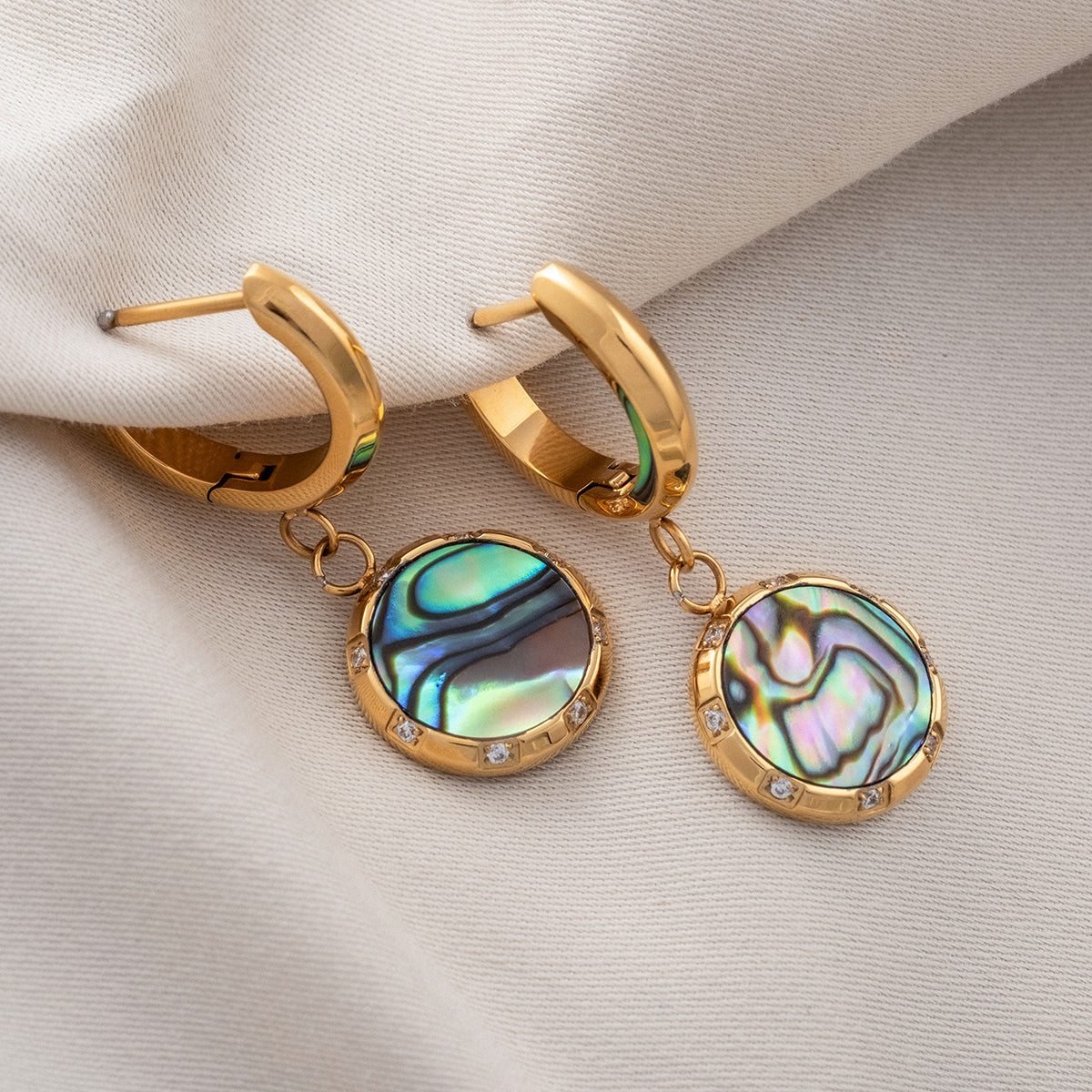 Soulgaze Ohrringe (Abalone/Gold)