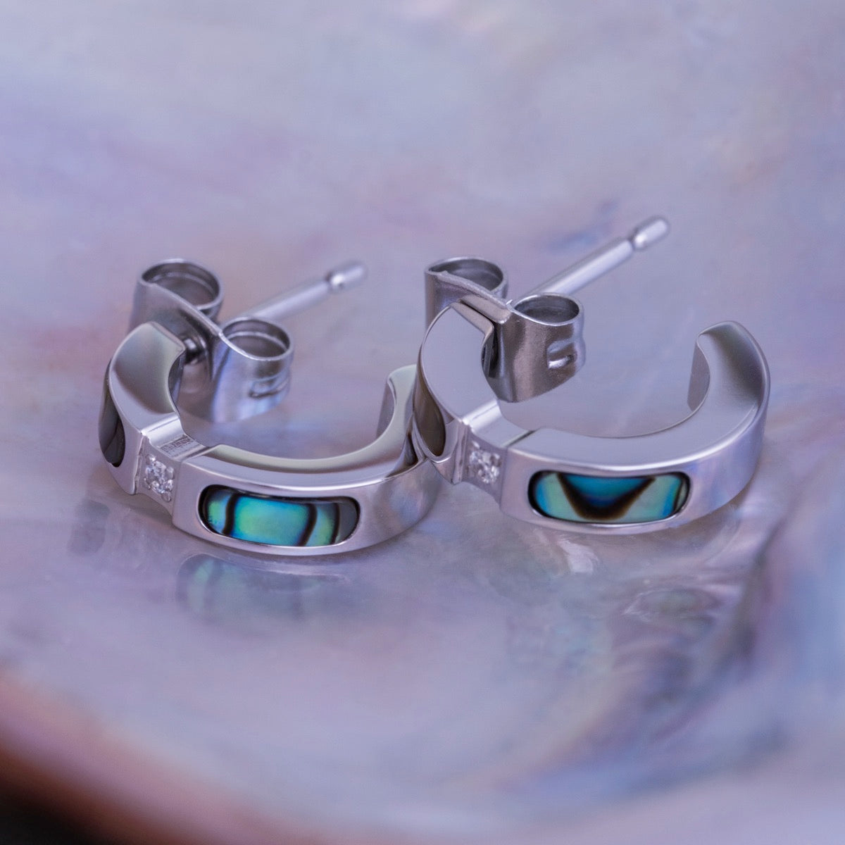 Campania Ohrringe (Abalone/Silber)