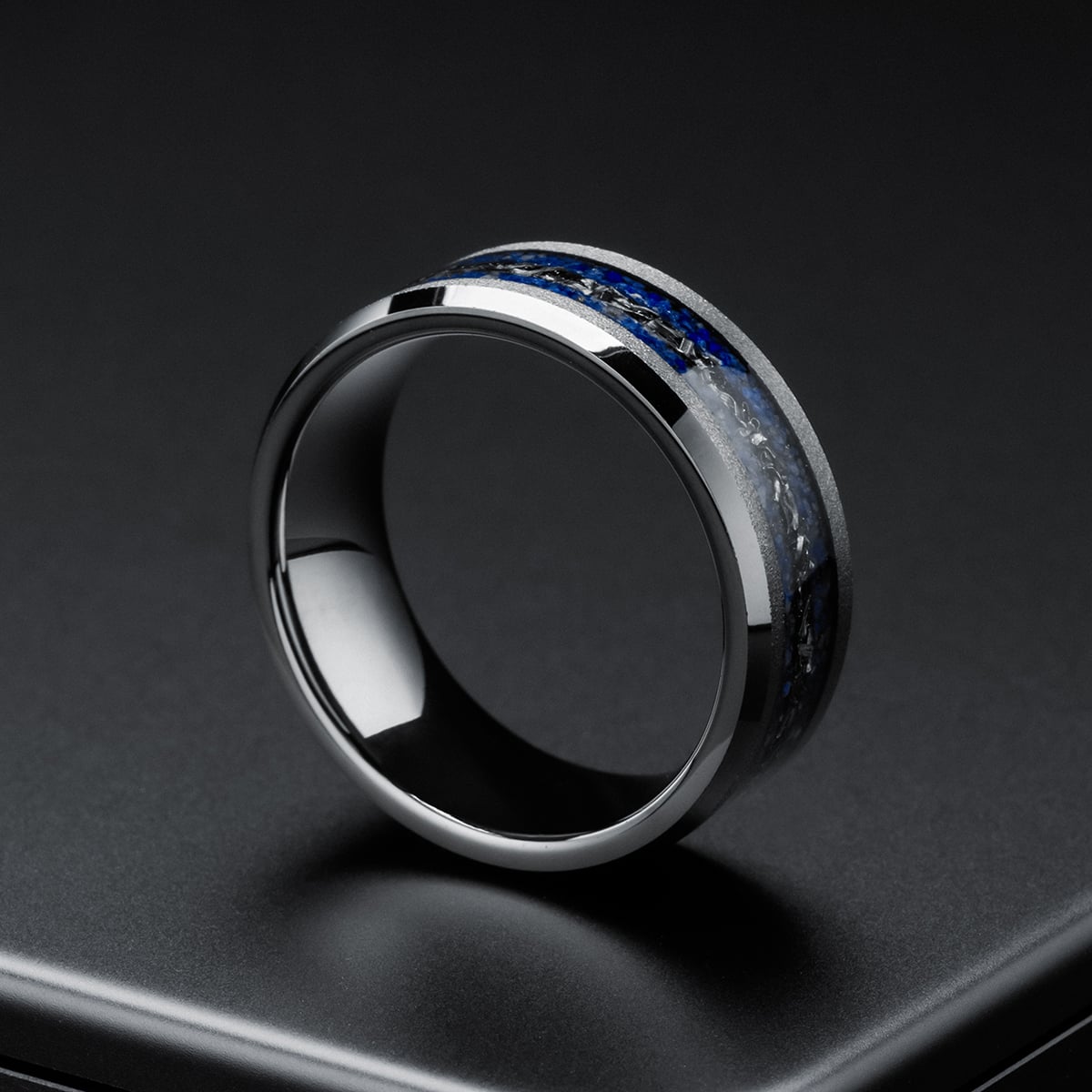 Anello Sumo (Meteorite/Lapislazzuli)