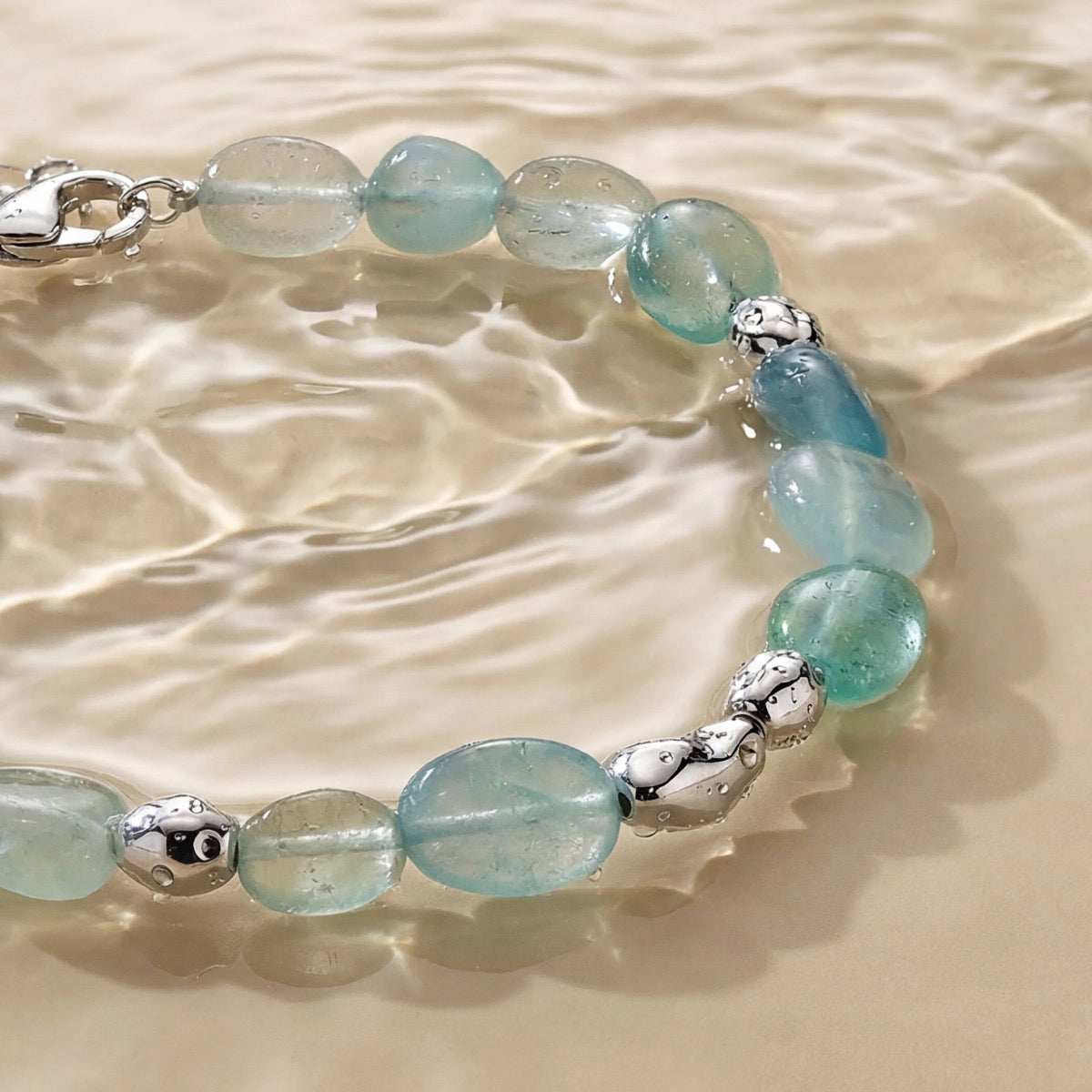 Bracciale Fireworks (Acquamarina/Argento)