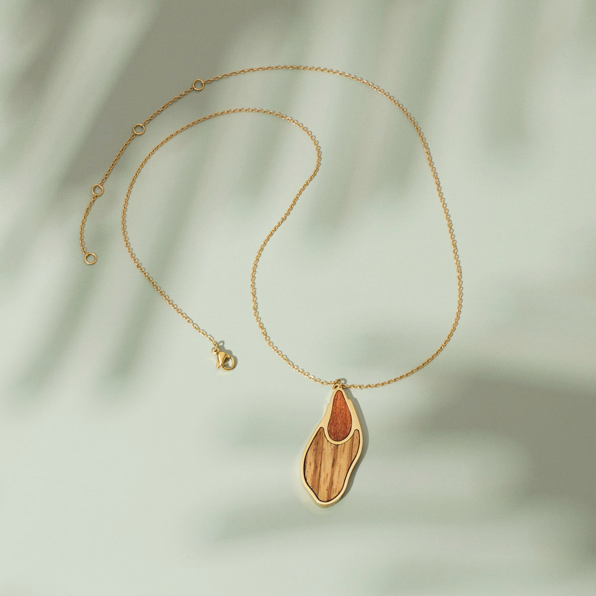 Sequoia Halskette (Zebrano/Gold)