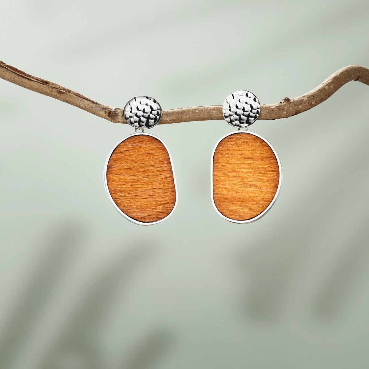 Orecchini Sequoia (Noce/Argento)
