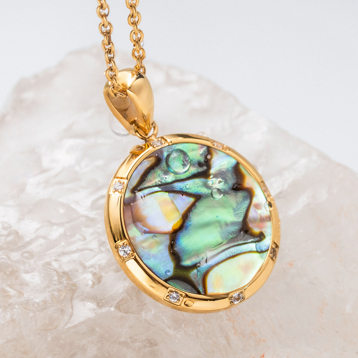 Collana Soulgaze (Abalone/Oro)