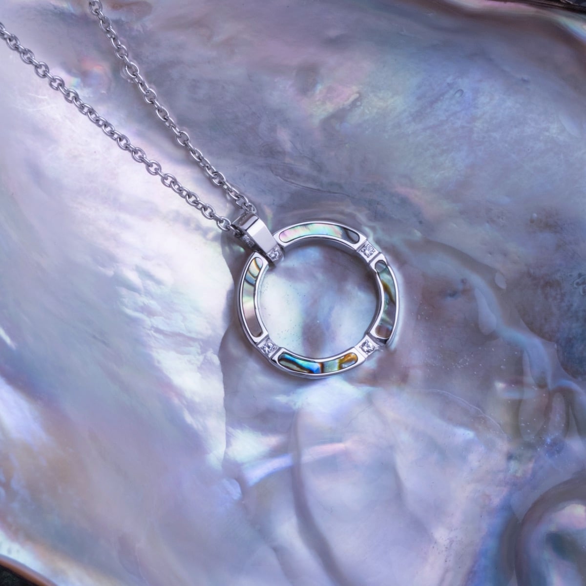 Collana Campania (Abalone/Argento)
