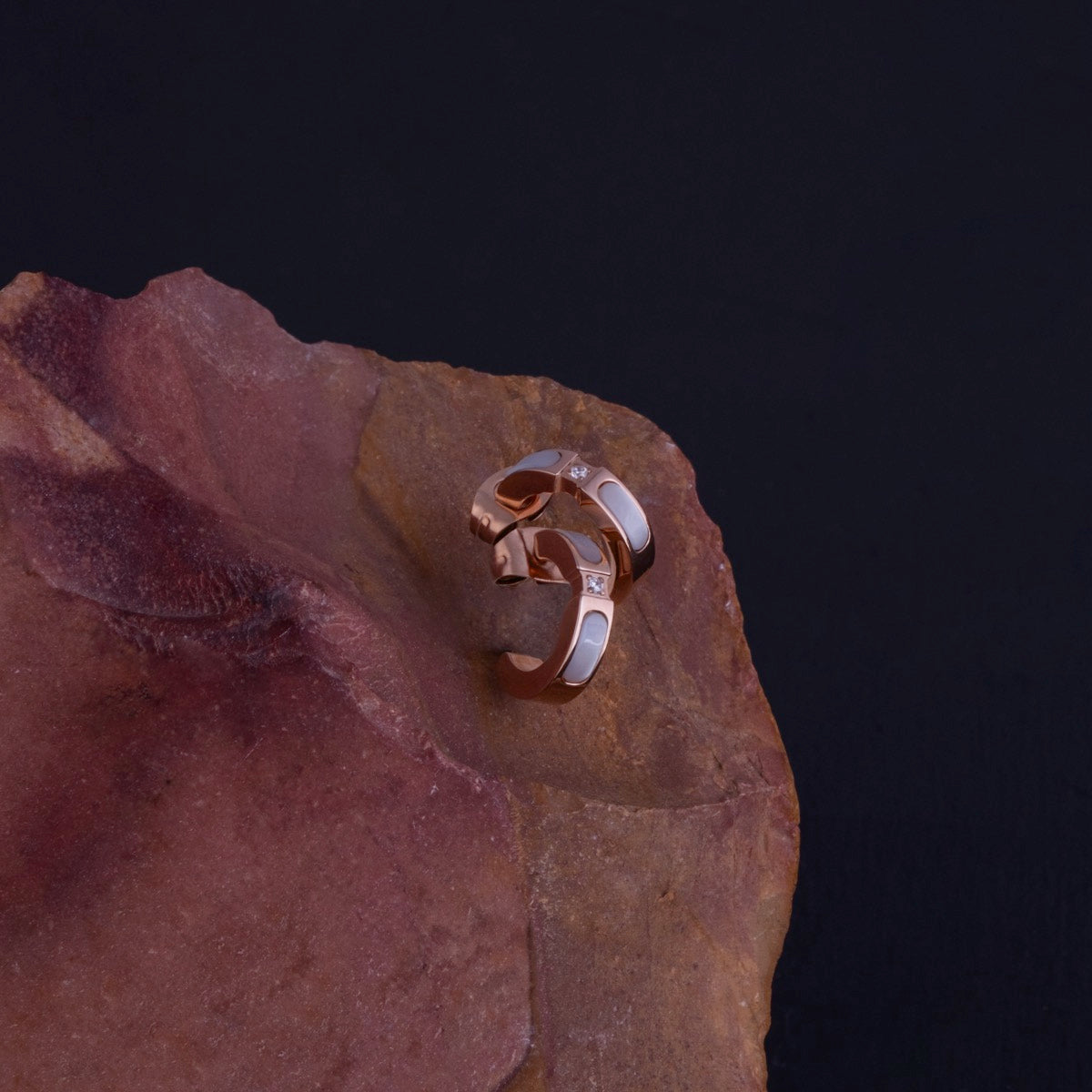 Orecchini Campania (Madreperla/Oro Rosa)