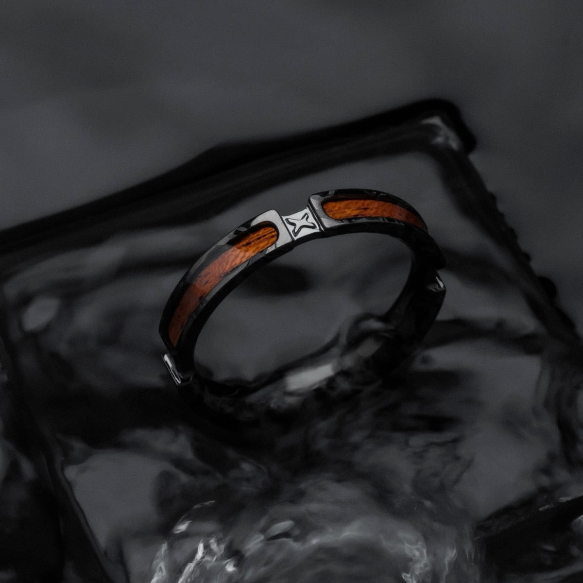 Campania Ring (Koa/Dunkelgrau)