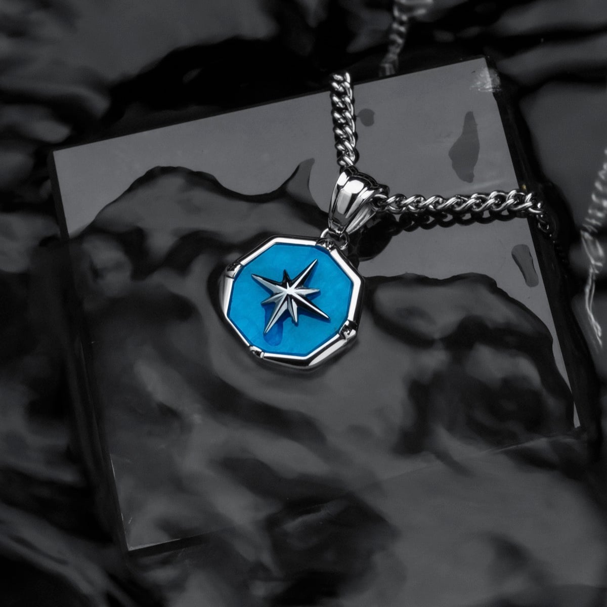 Collana Polarstar (Apatite/Argento)
