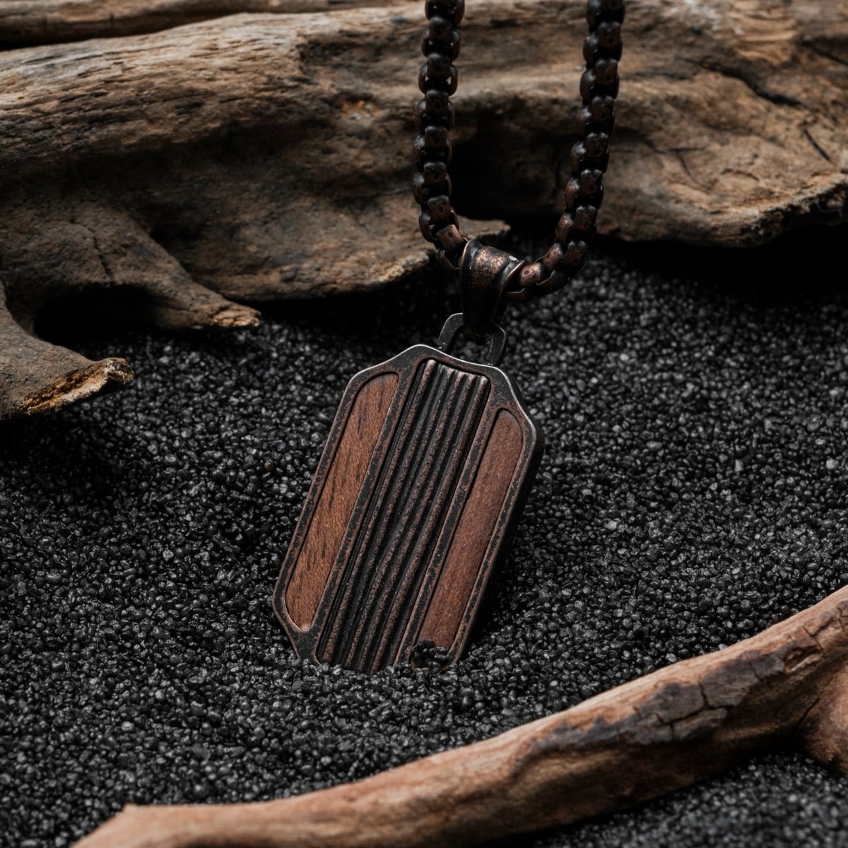 Collana Marked (Noce/Rame)