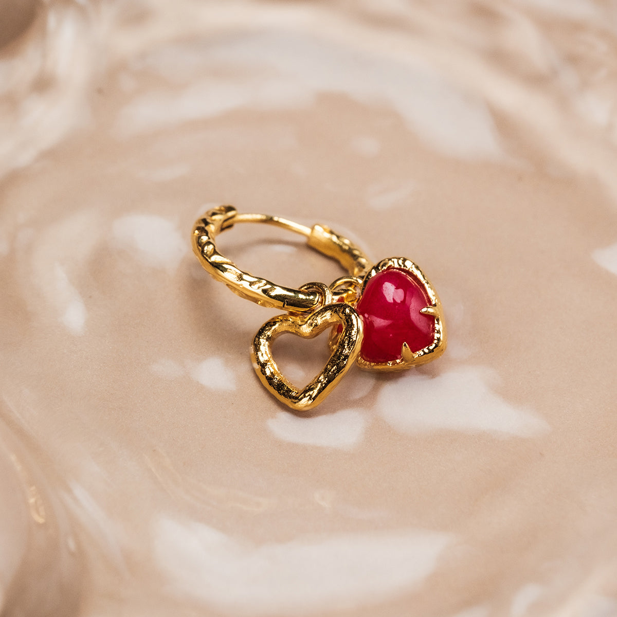 Amorance Ohrringe (Chalcedon/Gold)