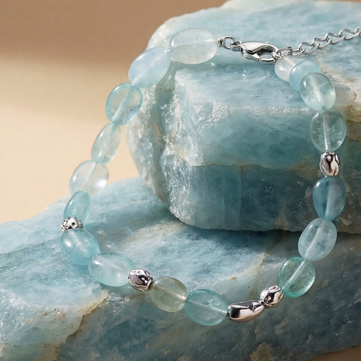 Bracciale Fireworks (Acquamarina/Argento)
