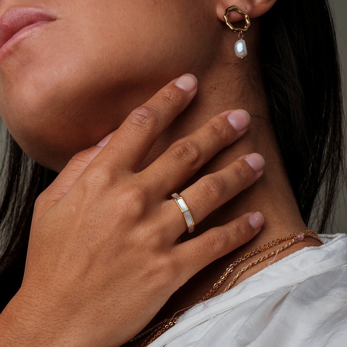 Supremum Ring (Perlmutt/Gold)