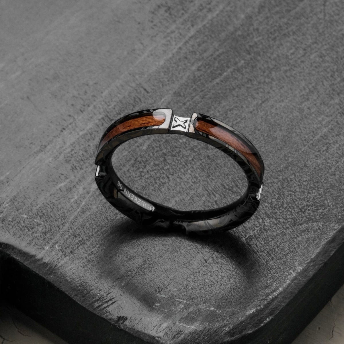 Campania Ring (Koa/Dunkelgrau)