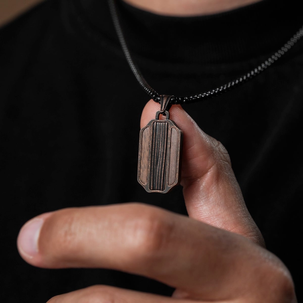 Collana Marked (Noce/Rame)