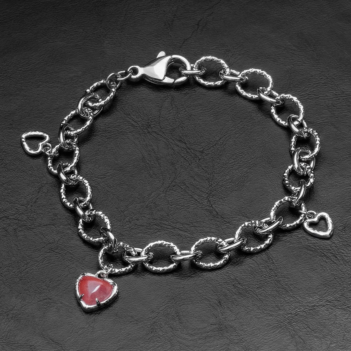 Amorance Armband (Rosenquarz/Silber)