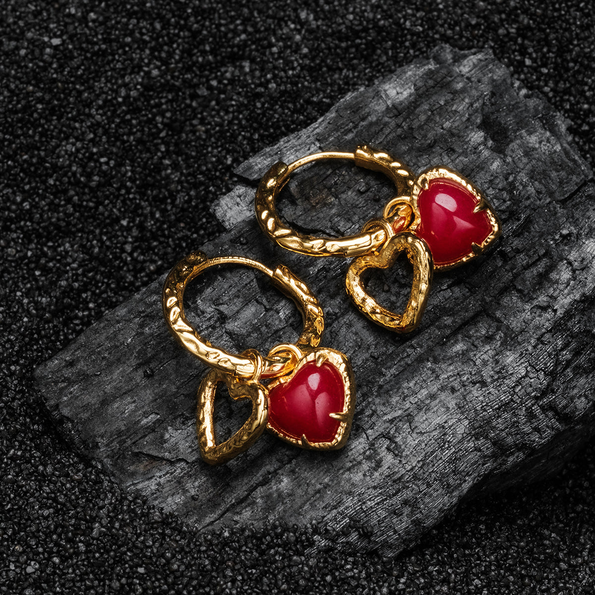 Amorance Ohrringe (Chalcedon/Gold)
