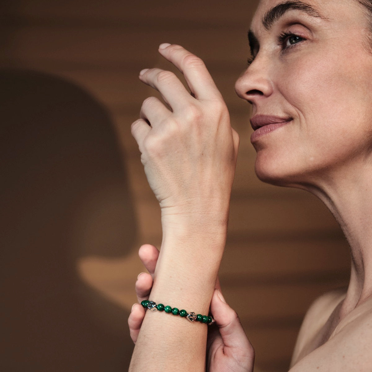 Bracciale Fireworks (Malachite/Argento)