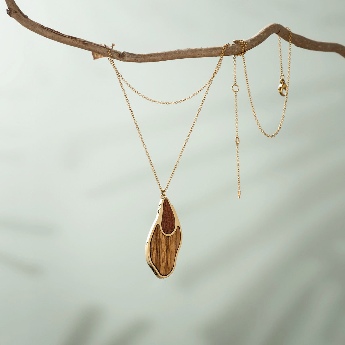 Sequoia Halskette (Zebrano/Gold)